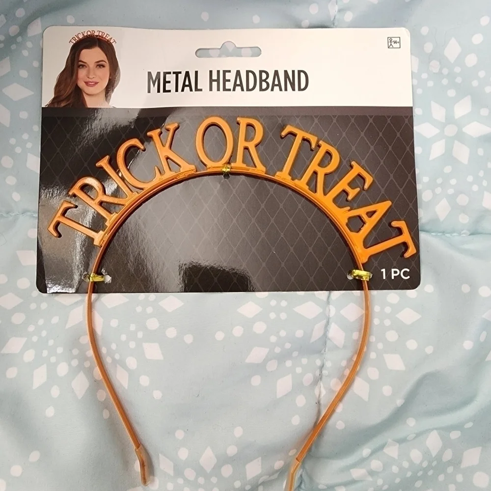 NWT Suit Yourself Trick or Treat Metal Headband Halloween Trunk Party Accessory